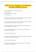 NURS 641 Key Compulsory Test Questions  and 100&percnt; CORRECT Answers