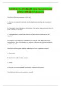 NURS 641 UPDATED Test Questions and  100&percnt; CORRECT Answers