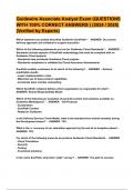 Guidewire Associate Analyst Exam &lpar;QUESTIONS WITH 100&percnt; CORRECT ANSWERS &rpar; &lpar;2024 &sol; 2025&rpar; &lpar;Verified by Experts&rpar;