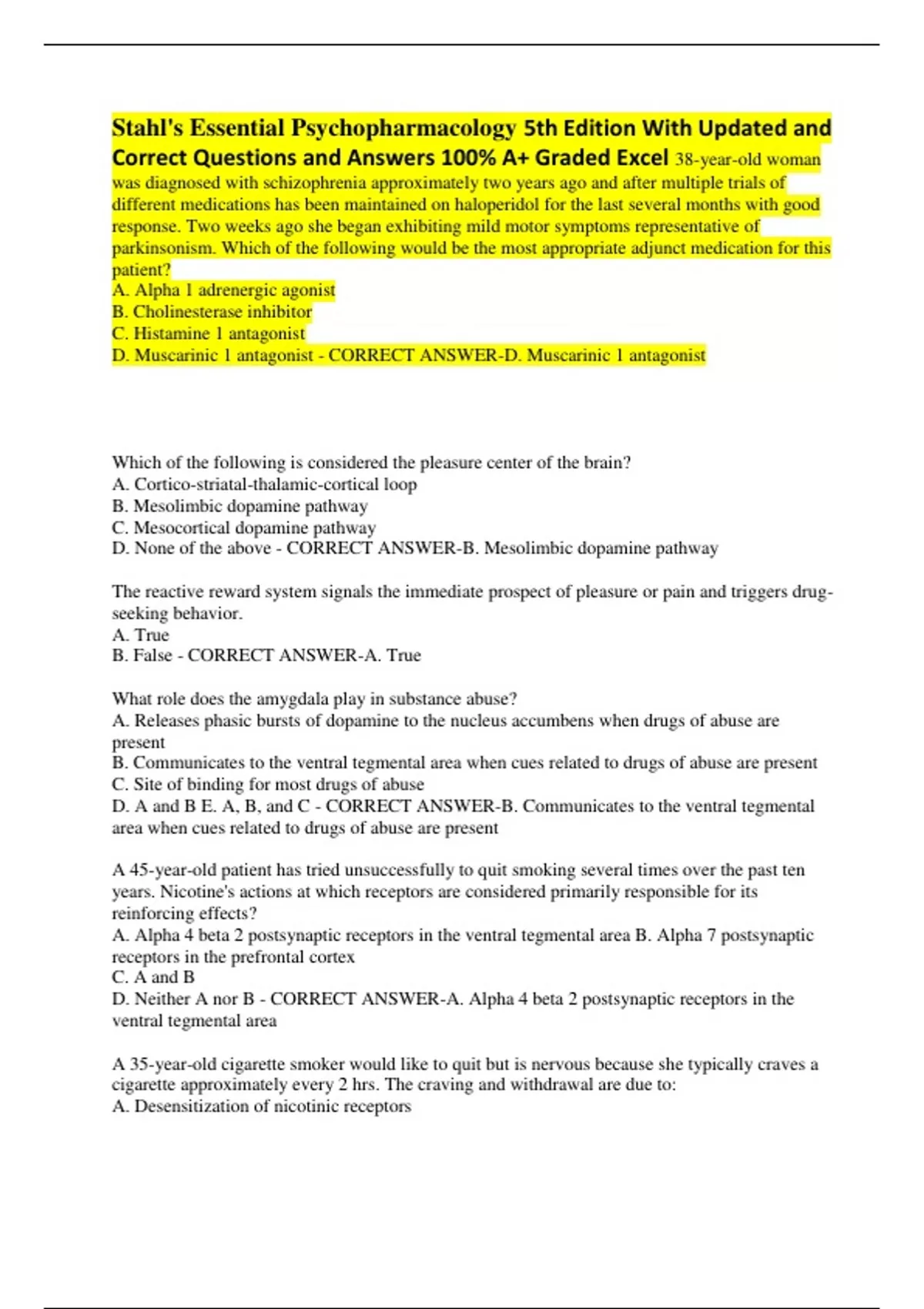 Stahl's Essential Psychopharmacology 5th Edition With Updated and ...