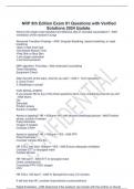 NRP 8th Edition Exam 91 Questions with Verified Solutions 2024 Update&period;