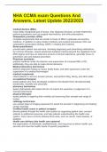 NHA CCMA exam Questions And Answers&comma; Latest Update 2022&sol;2023