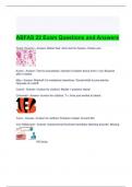 ABFAS 22 Exam Questions and Answers