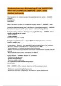 Guidewire Insurance Methodology EXAM &lpar;QUESTIONS WITH 100&percnt; CORRECT ANSWERS &rpar; &lpar;2024 &sol; 2025&rpar;  &lpar;Verified by Experts&rpar;