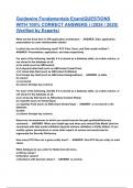 Guidewire Fundamentals Exam&lpar;QUESTIONS WITH 100&percnt; CORRECT ANSWERS &rpar; &lpar;2024 &sol; 2025&rpar; &lpar;Verified by Experts&rpar;