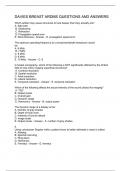 DAVIES BREAST ARDMS QUESTIONS AND ANSWERS