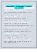  Oregon tattoo license exam questions and answers