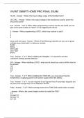 Vivint Smart Home Pro Final Exam