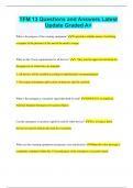 TFM 13 Questions and Answers Latest  Update Graded A&plus;