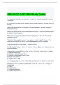 2024 IHOP SOP FOH Study Guide with complete solutions