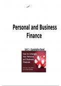 Personal and Business Finance Unit 3 – Examination