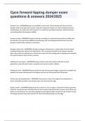 Cpcs forward tipping dumper exam questions & answers 2024&sol;2025