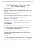 Florida Traffic School Online &lpar;4-Hour BDI&rpar; Exam Answers&lpar;verified&rpar;