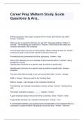 Career Prep Midterm Study Guide Questions & Ans..