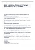 EMS 202 FINAL EXAM QUESTIONS WITH LATEST SOLUTIONS&excl;&excl;