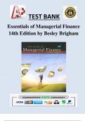 Managerial Finance 14th Edition by Besley Brigham