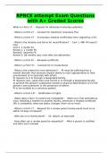 RPNCE attempt Exam Questions with A&plus; Graded Scores