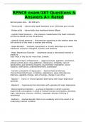 RPNCE exam&sol;187 Questions & Answers A&plus; Rated