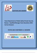 Texas Department of Public Safety Private Security Bureau.