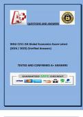 WGU C211 OA Global Economics Exam Latest (2024 2025) (Verified Answers).
