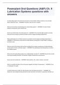 Powerplant Oral Questions (A&P) Ch. 9 Lubrication Systems questions with answers