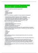 Fire Instructor II Exam Questions And Answers 2023&comma; Complete Solution