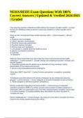 NEHA&sol;REHS Exam Questions With 100&percnt; Correct Answers &vert; Updated & Verified 2024&sol;2025 &vert; Graded &vert; 