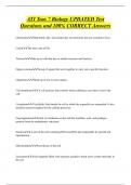 ATI Teas 7 Biology UPDATED Test  Questions and 100&percnt; CORRECT Answers