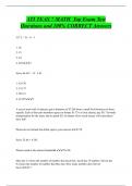 ATI TEAS 7 MATH Top Exam Test Questions and 100% CORRECT Answers