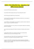 EDUC 750 UPDATED Test Questions And  100&percnt; Correct Answers