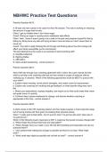 NBHWC Practice Test Questions & answers