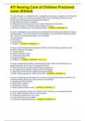 ATI Nursing Care of Children Proctored exam &lpar;Edited&rpar;&period;pdf