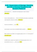A-49 &sol; Supervision of Storage&comma; Handling and Use of Aerosol Questions and  Answers Rated A&plus;
