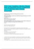 WGU C237 Taxation 1 Review Master Quiz QUESTIONS WITH COMPLETE 100&percnt;VERIFIED SOLUTIONS 2024&sol;2025