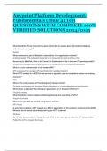 Anypoint Platform Development&colon; Fundamentals &lpar;Mule 4&rpar; Test QUESTIONS WITH COMPLETE 100&percnt; VERIFIED SOLUTIONS 2024&sol;2025