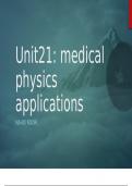 BTEC Applied Science Level 3 Unit 21 Medical Physics Applications Learning Aim A & B
