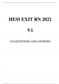 HESI RN EXAM 2021 QUESTIONS AND ANSWERS FULL