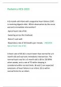 Pediatrics HESI 2023
