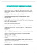 MSF WRITTEN TEST WITH 52 QUESTIONS & ANSWERS