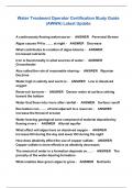 AWWA packaged exams latest update 