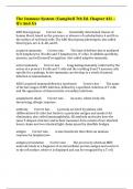 The Immune System &lpar;Campbell 7th Ed&period; Chapter 43&rpar; &ndash; Q&rsquo;s And A&rsquo;s
