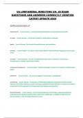 VA LRRFUNERAL DIRECTING CH&period; 28 EXAM QUESTIONS AND ANSWERS CORRECTLY VERIFIED LATEST UPDATE 2024 