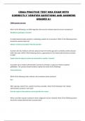 CMAA PRACTICE TEST NHA EXAM WITH CORRECTLY VERIFIED QUESTIONS AND ANSWERS GRADED A&plus; 