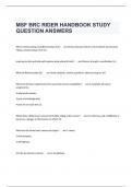 MSF BRC RIDER HANDBOOK STUDY QUESTION ANSWERS