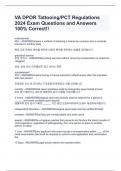 VA DPOR Tattooing&sol;PCT Regulations 2024 Exam Questions and Answers 100&percnt; Correct&excl;&excl;