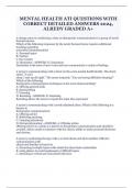 MENTAL HEALTH ATI QUESTIONS WITH CORRECT DETAILED ANSWERS 2024, ALREDY GRADED A+