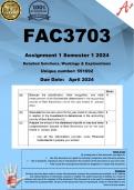 FAC3703 Assignment 1 (COMPLETE ANSWERS) Semester 1 2024 (551692) - DUE 8 April 2024