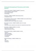 Orthopedic Nursing Exam 87 Questions with Verified Answers&comma;100&percnt; CORRECT