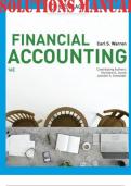 SOLUTIONS MANUAL For Financial Accounting 16th Edition Carl Warren Christine Jonick Jennifer Schneider (16 Chapters)