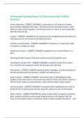 Orthopedic Nursing Exam 114 Questions with Verified Answers&comma;100&percnt; CORRECT
